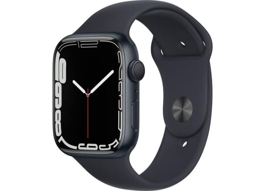 Apple Watch Series 7 Caoutchouc Noir 45 Mm Cellular