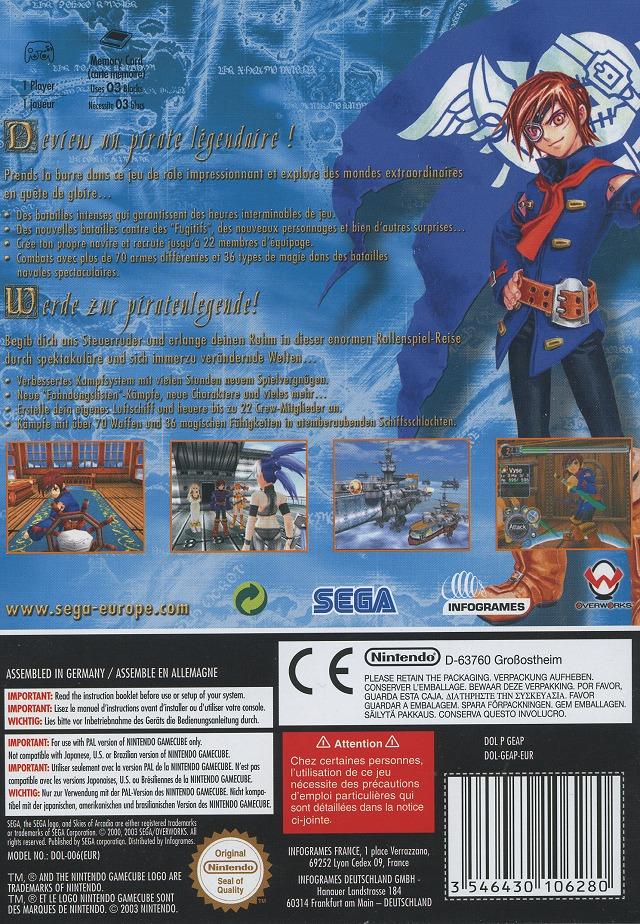Skies Of Arcadia Legends Game Cube