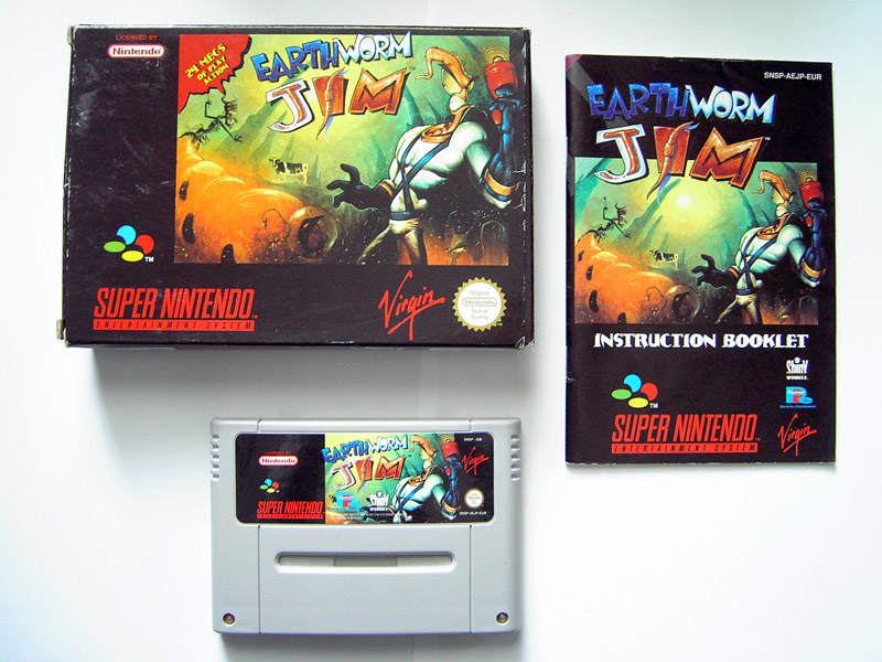 Jeux Vidéo Earthworm Jim Super Nintendo