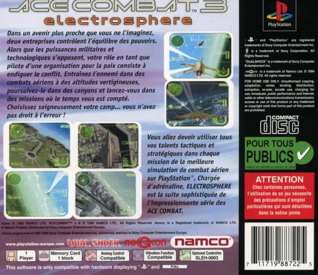 Jeux Vidéo Ace Combat 3 PlayStation 1 (PS1)