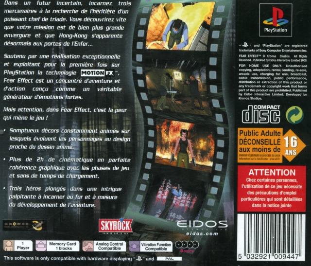 Jeux Vidéo Fear Effect PlayStation 1 (PS1)