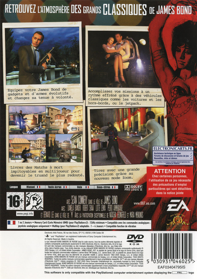 Jeux Vidéo Bons Baisers De Russie 007 PlayStation 2 (PS2)