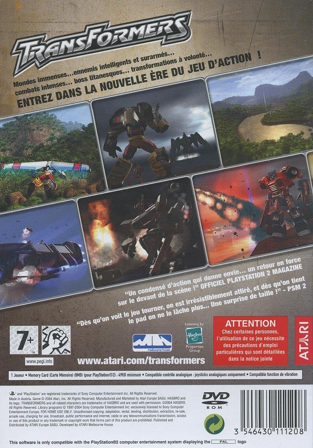 Jeux Vidéo Transformers PlayStation 2 (PS2)
