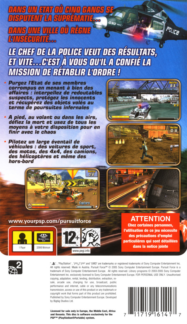 pursuit force cheats psp codes