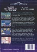 Jeux Vidéo Castle Of Illusion Starring Mickey Mouse Megadrive