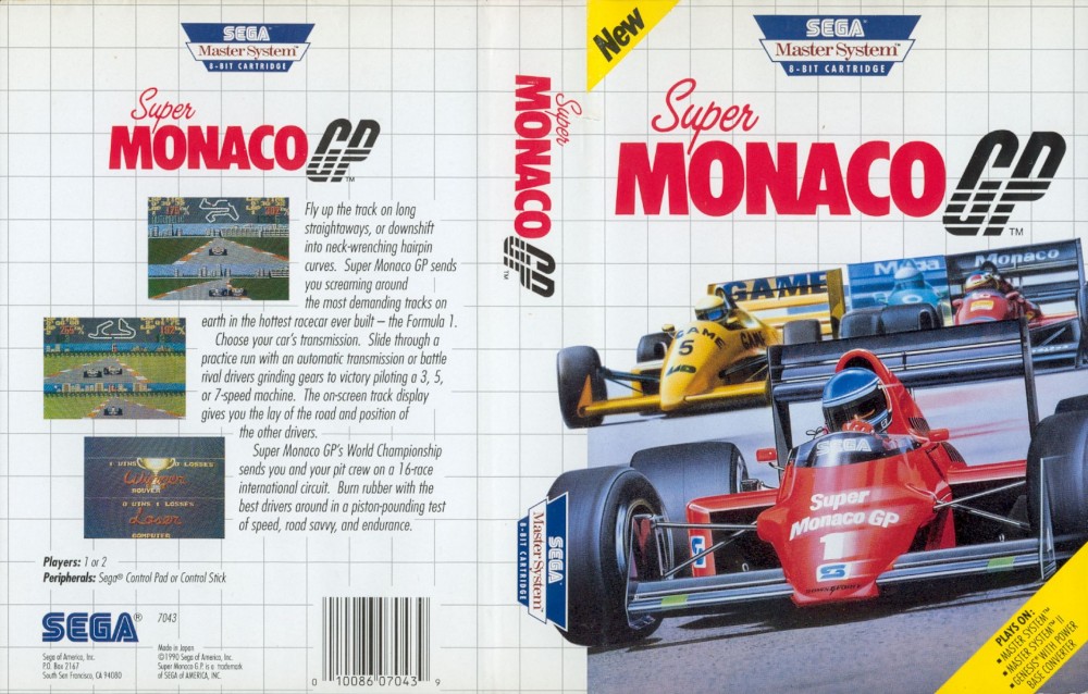 Jeux Vidéo Super Monaco Gp Master System