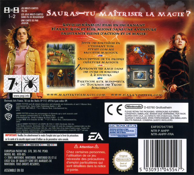 Jeux Vidéo Harry Potter Et La Coupe De Feu Ds
