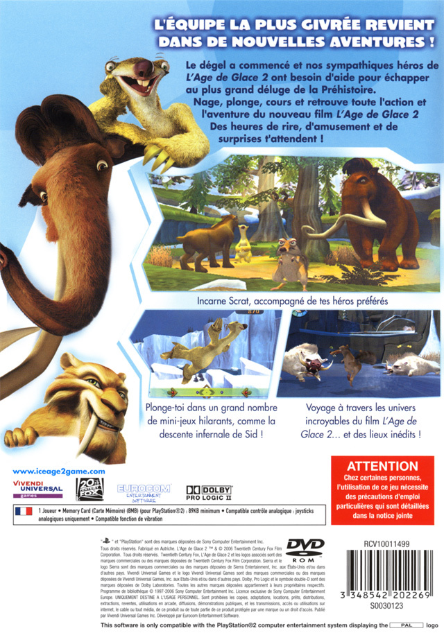 Jeux Vidéo L' Age De Glace 2 PlayStation 2 (PS2)