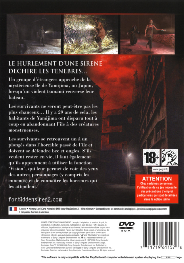 Jeux Vidéo Forbidden Siren 2 PlayStation 2 (PS2)