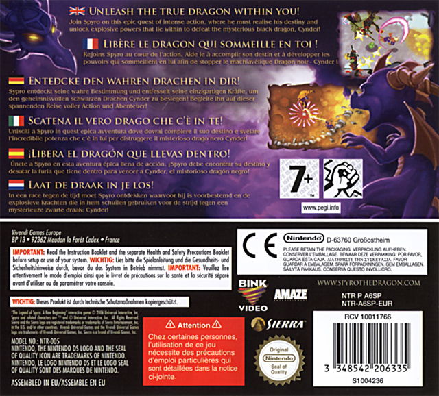 The Legend Of Spyro A New Beginning Ds