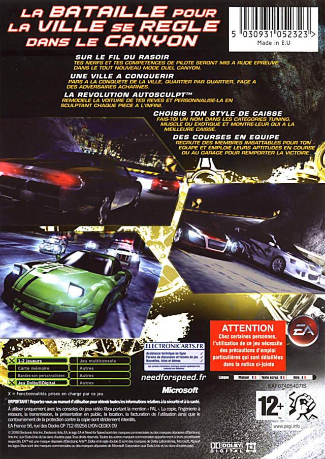Jeux Vidéo Need For Speed Carbon Xbox 360