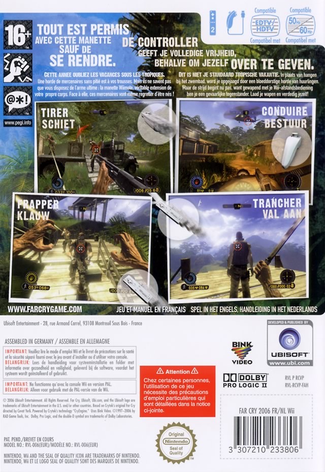 Jeux Vidéo Far Cry Vengeance Wii