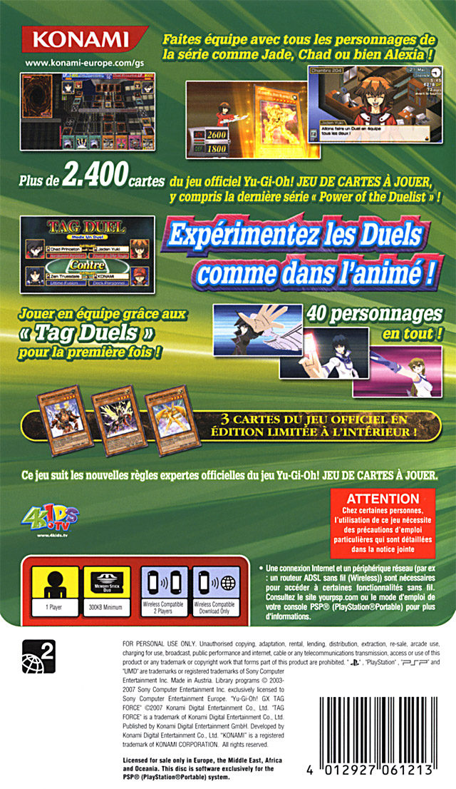 Yu-Gi-Oh! Gx Tag Force Playstation Portable (Psp)