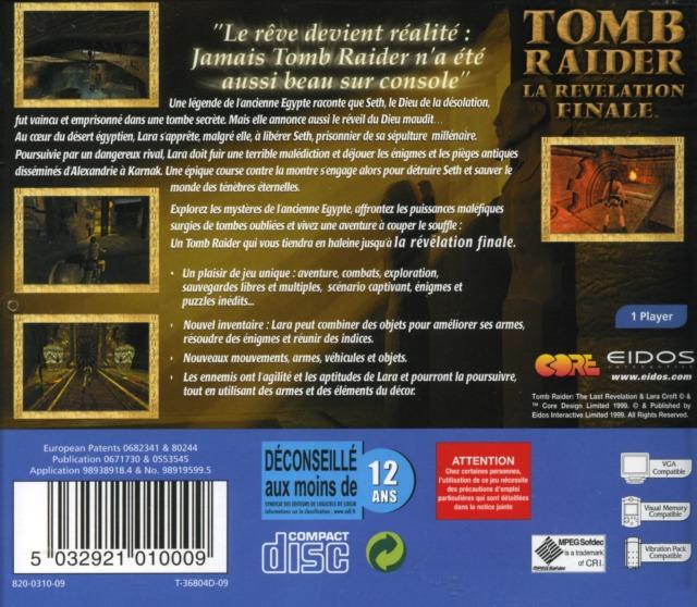 Tomb Raider La Revelation Finale Dreamcast