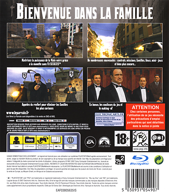 Jeux Vidéo Le Parrain (Edition Du Don) PlayStation 3 (PS3)