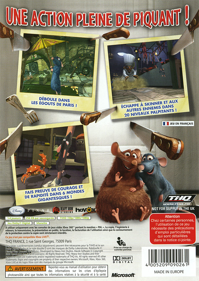 Jeux Vidéo Ratatouille Xbox 360