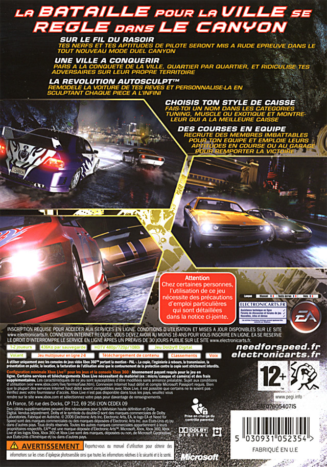 Jeux Vidéo Need For Speed Carbon Classic Xbox 360