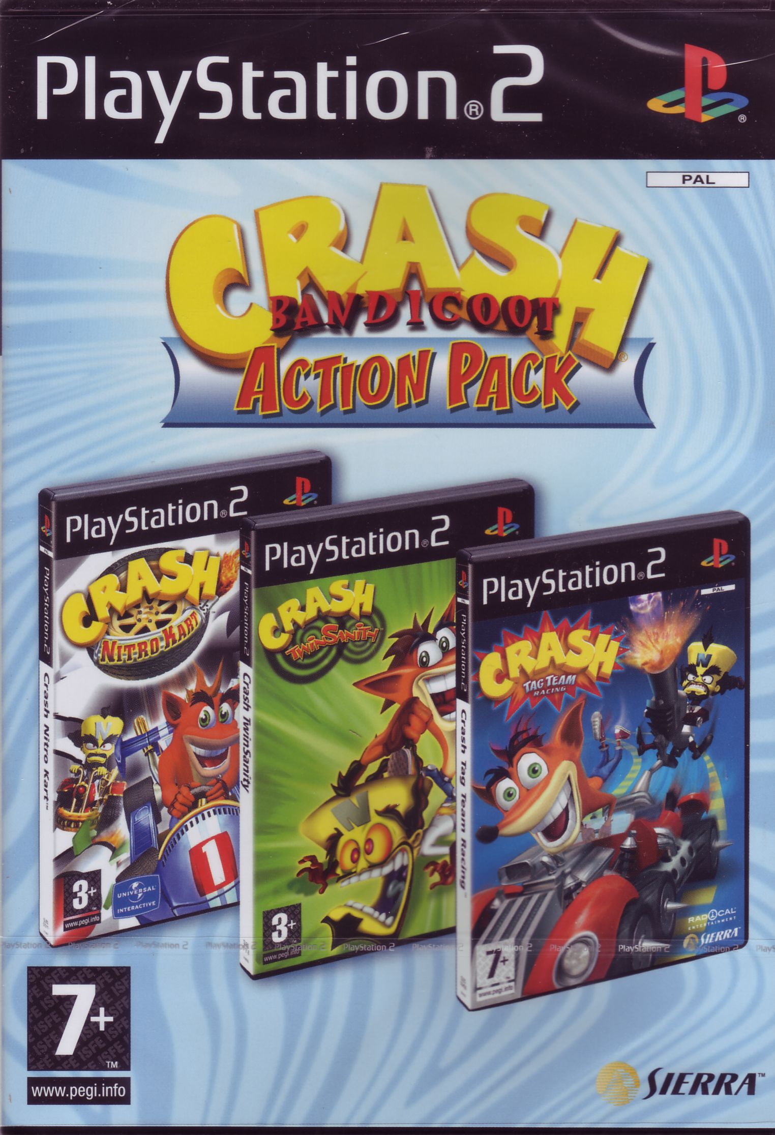 Jeux Vidéo Crash Bandicoot Action Pack PlayStation 2 (PS2)