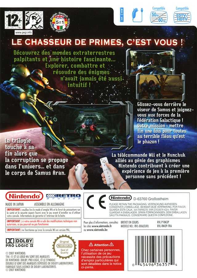Jeux Vidéo Metroid Prime 3 Corruption Wii