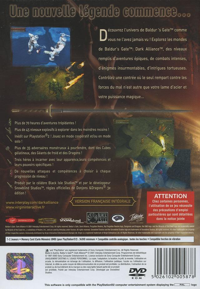 Jeux Vidéo Baldur'S Gate Dark Alliance PlayStation 2 (PS2)