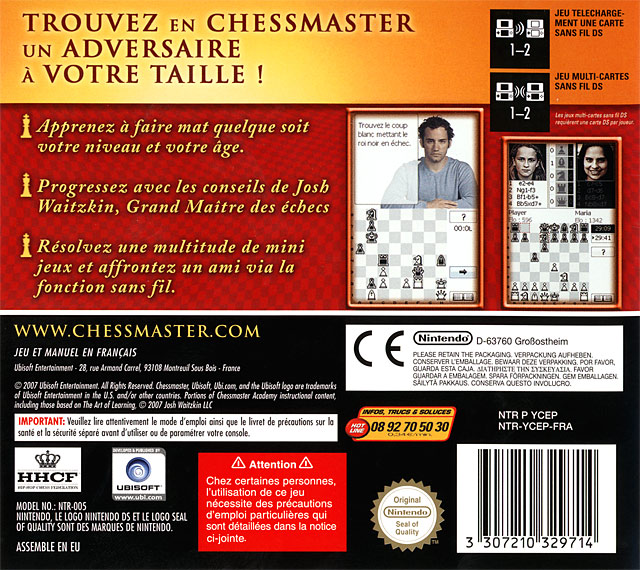 Jeux Vidéo Chessmaster The Art Of Learning Ds