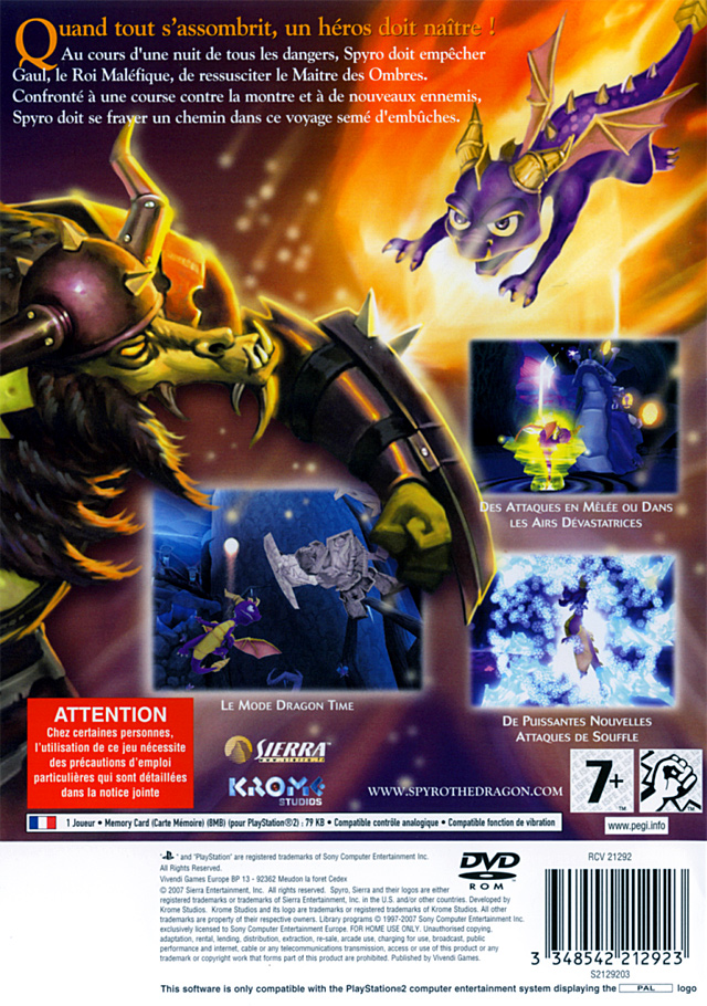 Jeux Vidéo The Legend Of Spyro The Eternal Night PlayStation 2 (PS2)