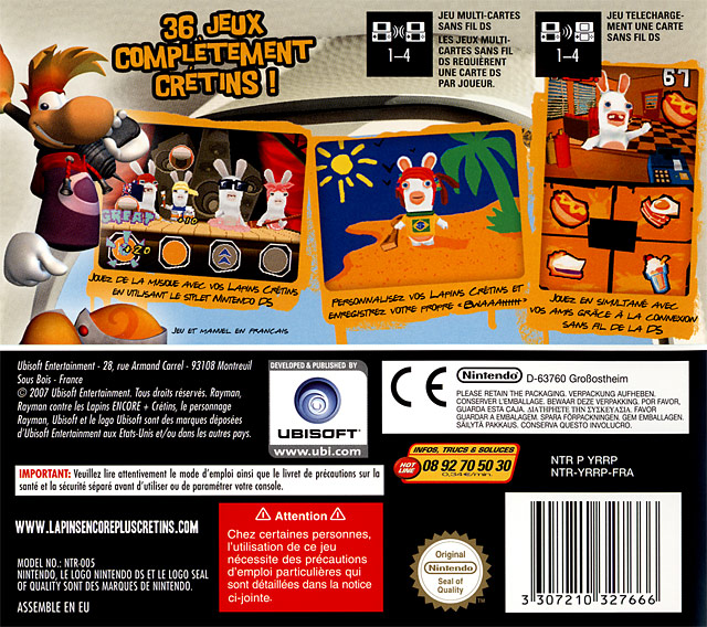 Rayman Contre Les Lapins Encore Plus Crétins Ds
