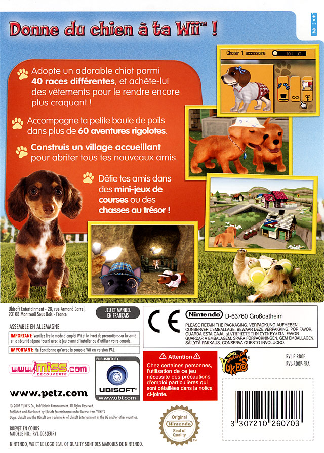 Jeux Vidéo Dogz Wii