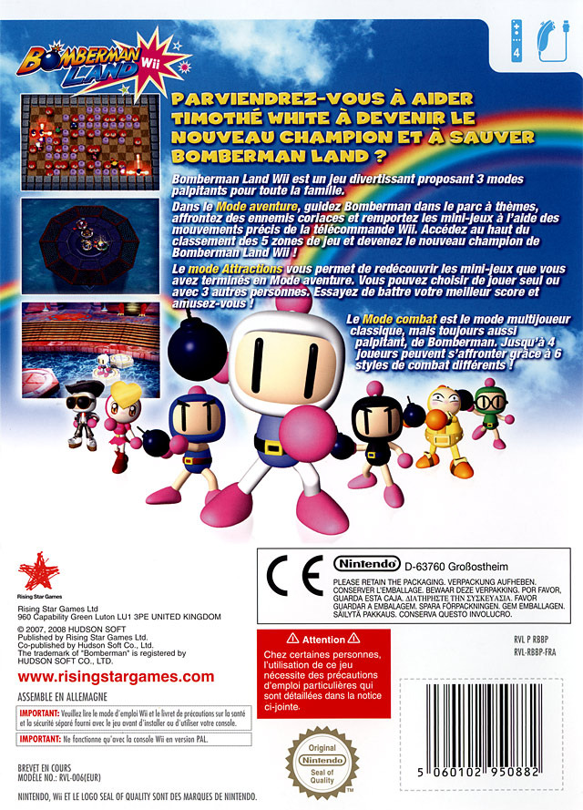Jeux Vidéo Bomberman Land Wii