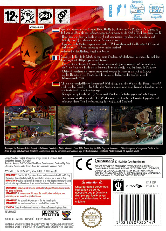 Jeux Vidéo Death Jr. Root Of Evil Wii