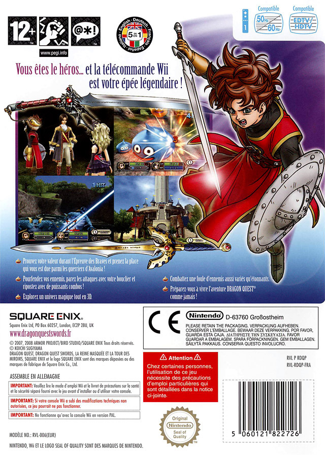 Jeux Vidéo Dragon Quest Swords La Reine Masquee Et La Tour Des Miroirs Wii
