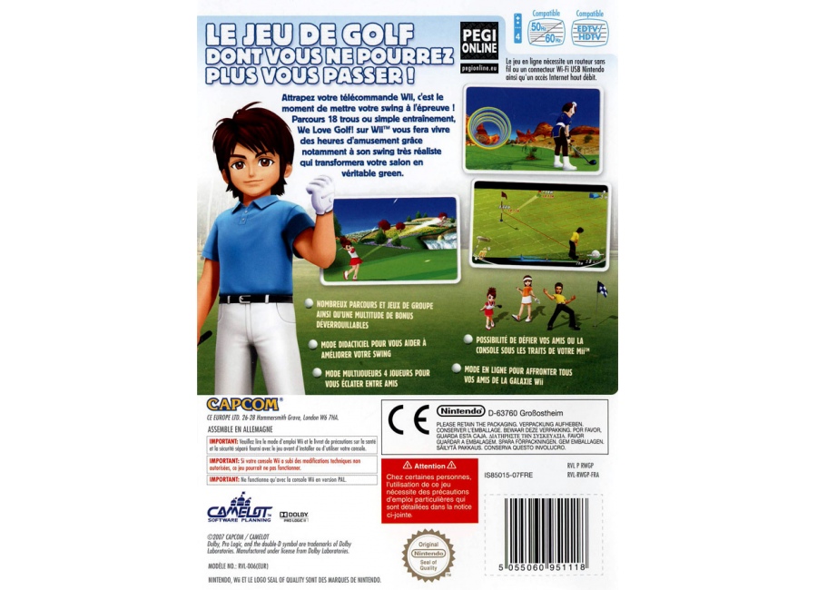Jeux Video We Love Golf Wii D Occasion
