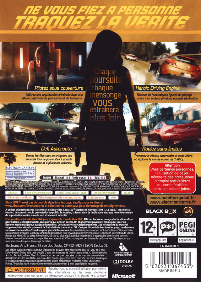 Jeux Vidéo Need For Speed Undercover Xbox 360