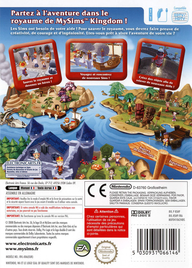 Jeux Vidéo Mysims Kingdom Wii