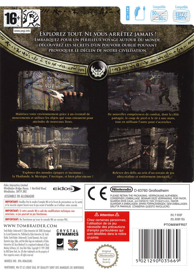 Jeux Vidéo Tomb Raider Underworld Wii