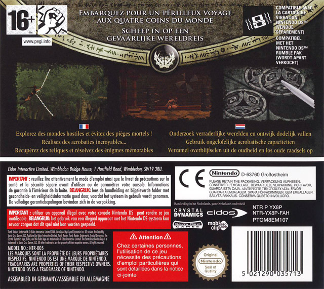 Jeux Vidéo Tomb Raider Underworld Ds
