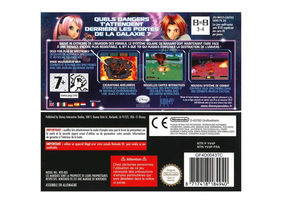 jeux video spectrobes les portes de la galaxie ds d occasion