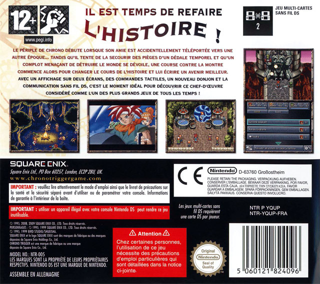 Jeux Vidéo Chrono Trigger Ds