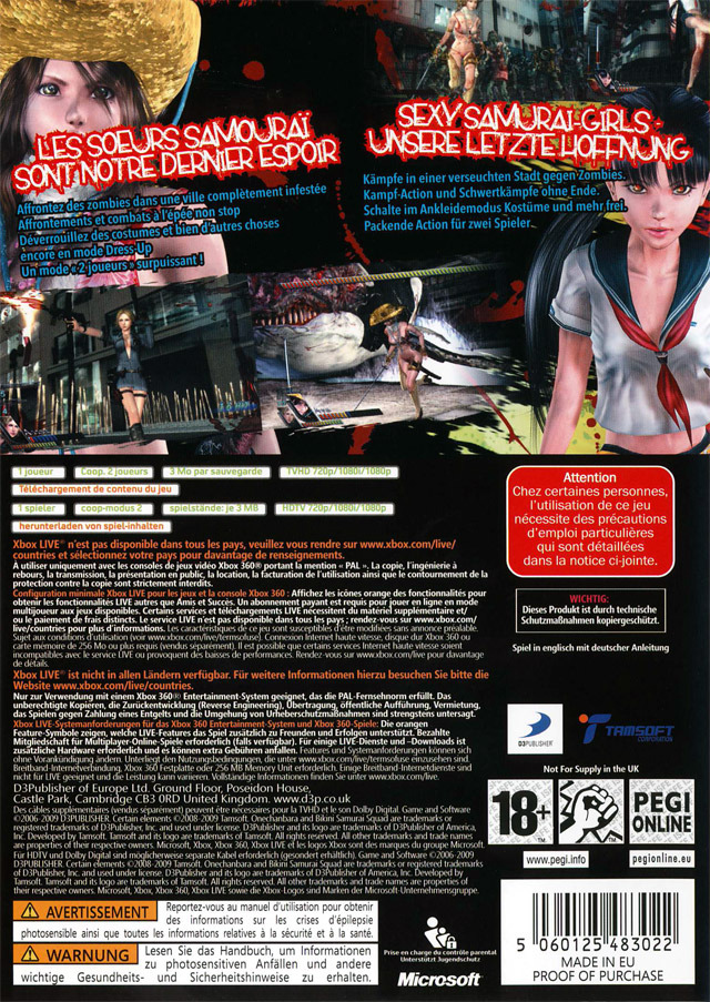 Jeux Vidéo Onechanbara Bikini Samurai Squad Xbox 360