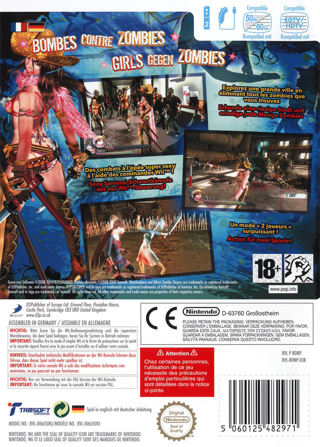 Jeux Vidéo Onechanbara Bikini Zombie Slayers Wii