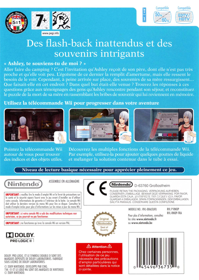 Jeux Vidéo Another Code R - Les Portes De La Mémoire Wii