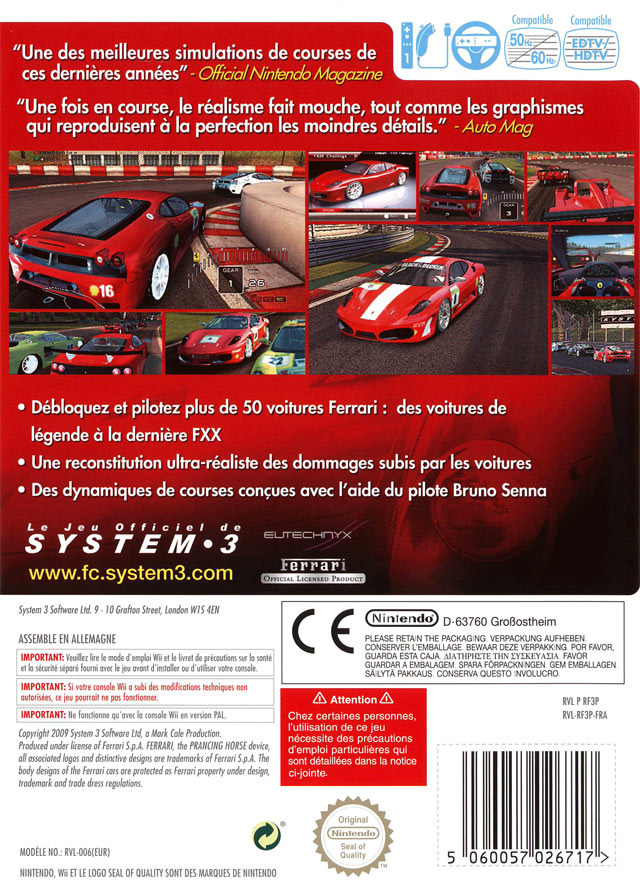 Jeux Vidéo Ferrari Challenge Deluxe Wii