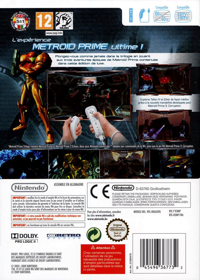 Jeux Vidéo Metroid Prime Trilogy Wii