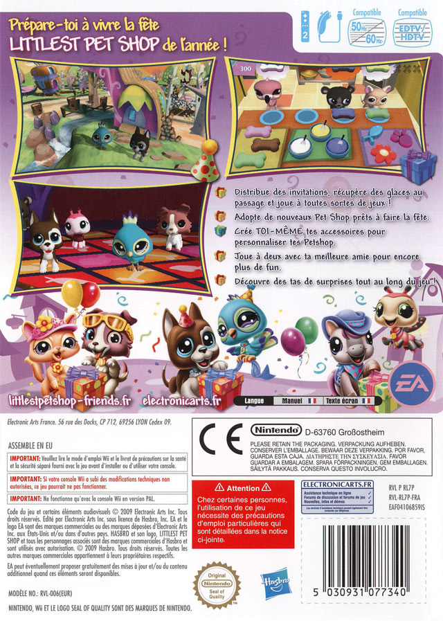 Jeux Vidéo Littlest Pet Shop Friends Wii