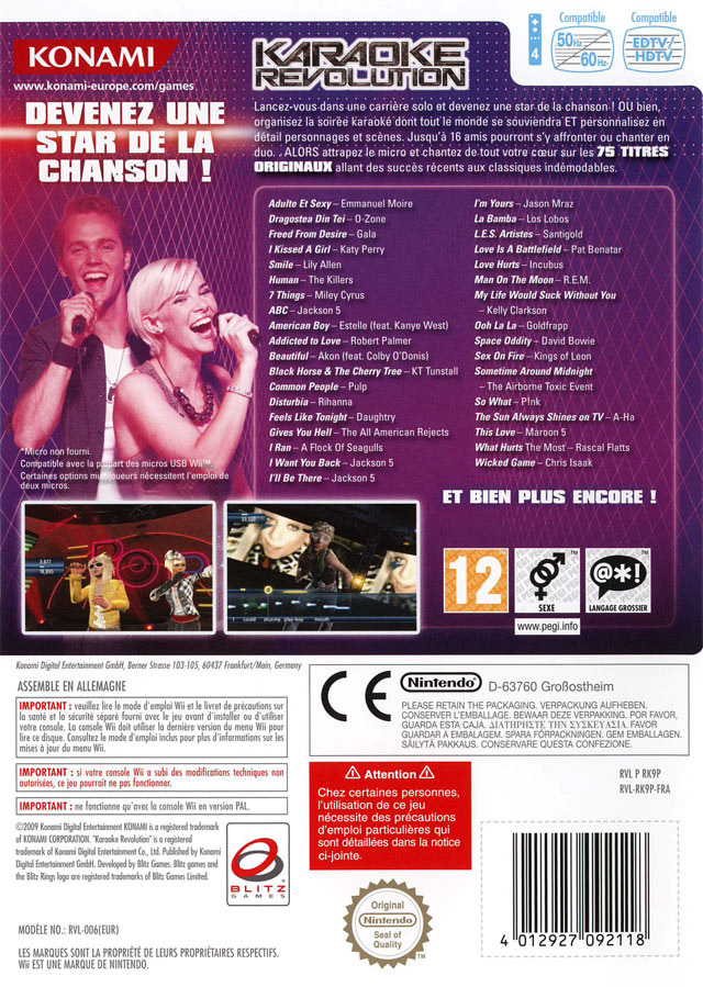 wii karaoke revolution