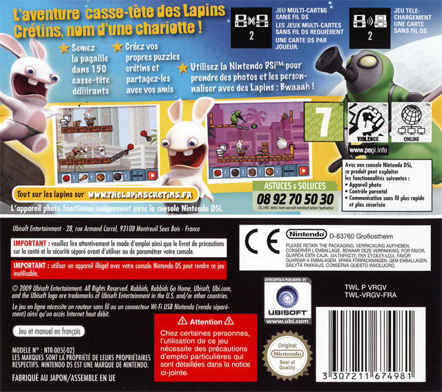 Jeux Vidéo The Lapins Crétins La Grosse Aventure Ds