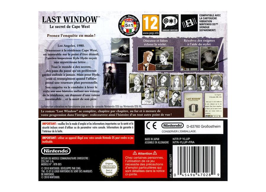 Lucky's Café - Last Window: The Secret of Cape West - DS / DSi - The