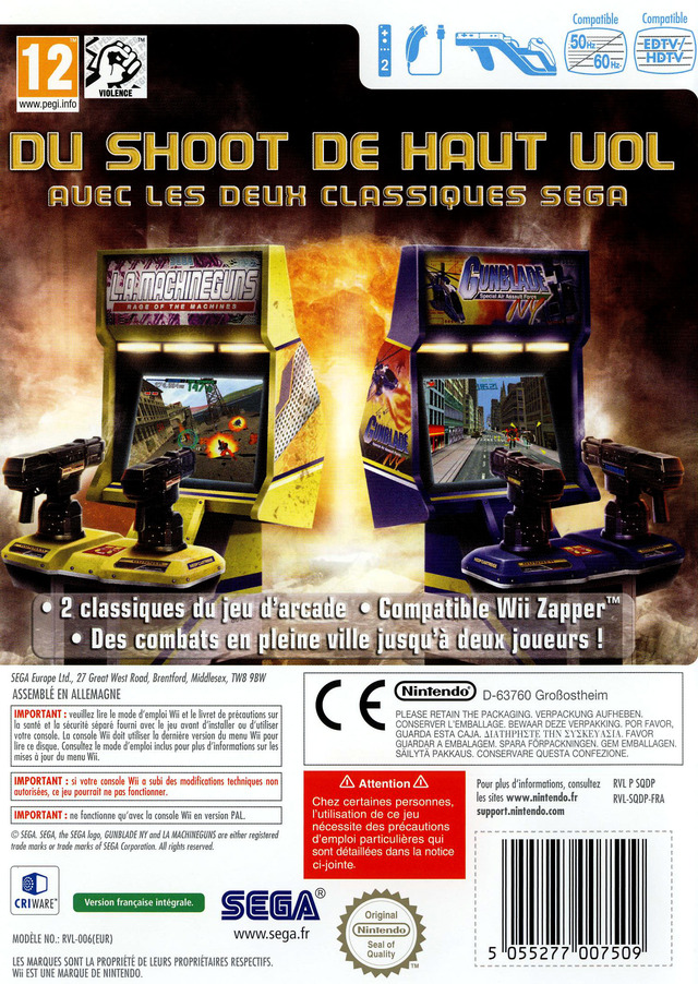 Jeux Vidéo Gunblade Ny & L.A. Machineguns Wii