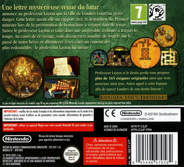 Professeur Layton Et Le Destin Perdu Ds