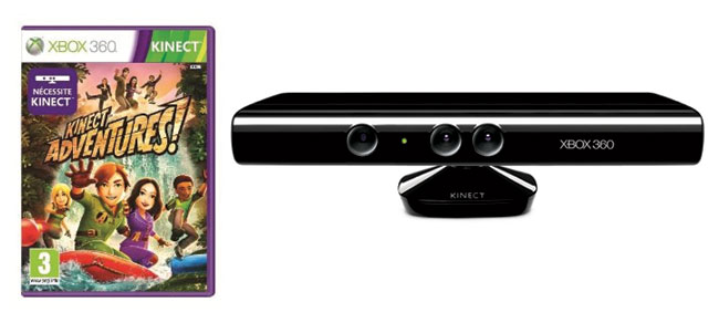 Jeux Vidéo Kinect + Kinect Adventures Xbox 360